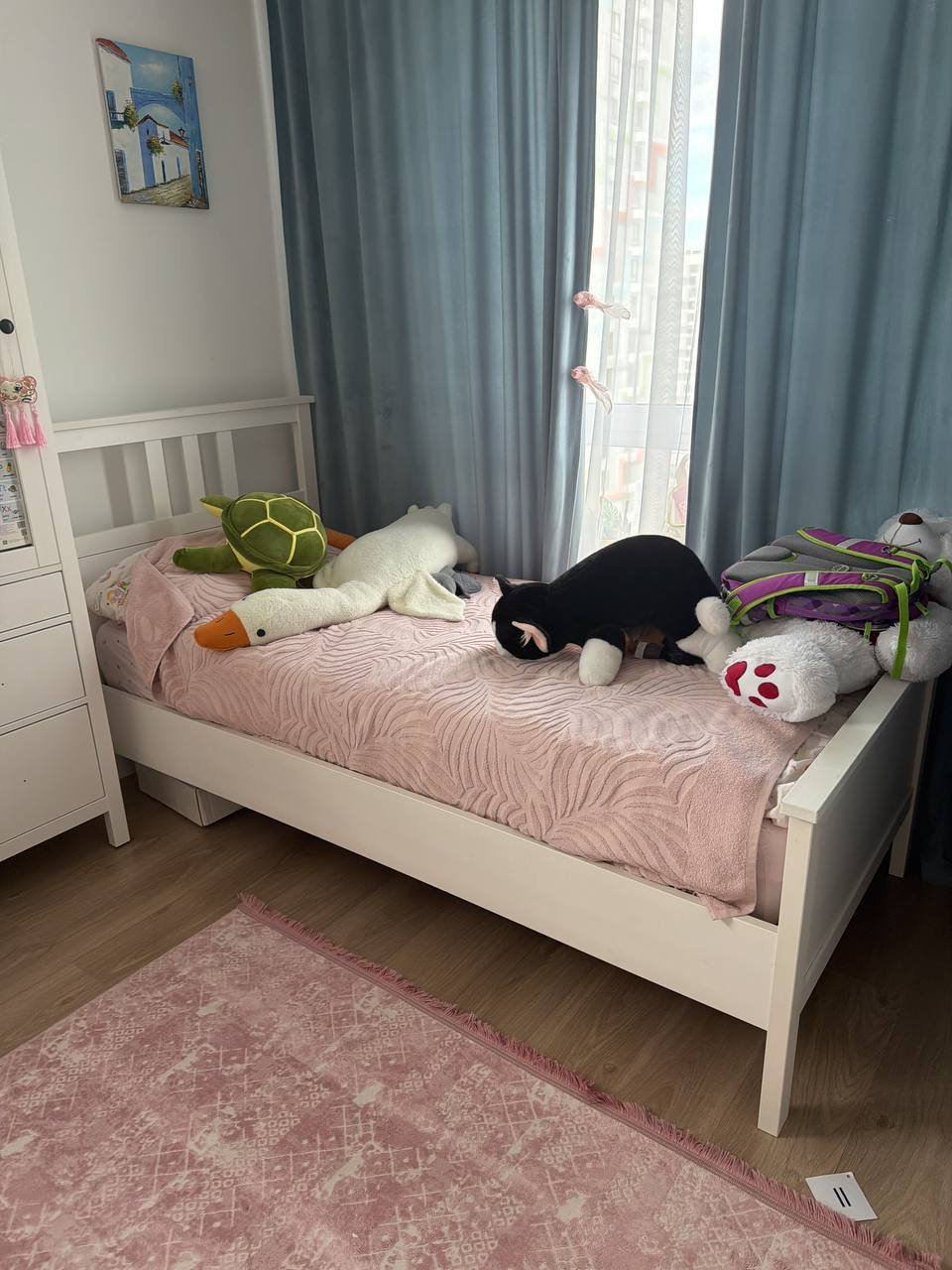 Каркас кровати IKEA Хэмнес из массива сосны — Москва, Россия Каркас кровати IKEA Хэмнес из массива сосны — used — Москва, Россия