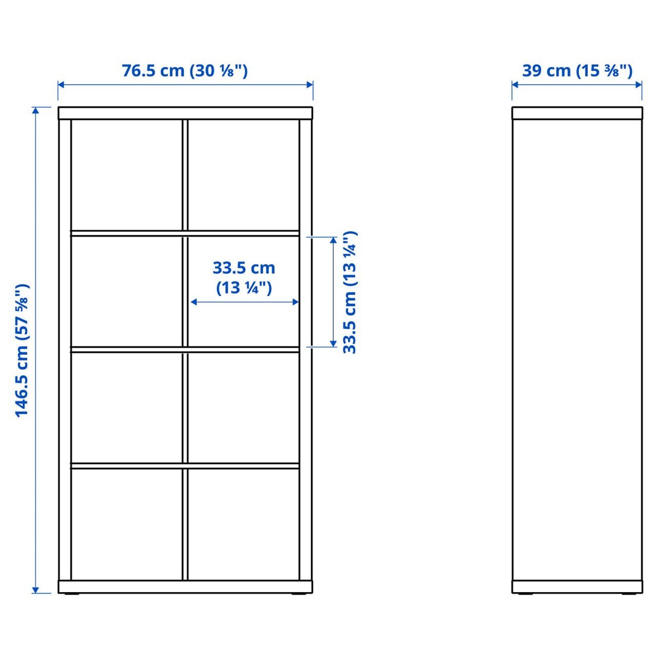 Estantería IKEA Kallax de 8 compartimentos + 4 cajas — Limasol, Chipre Estantería IKEA Kallax de 8 compartimentos + 4 cajas — Limasol, Chipre
