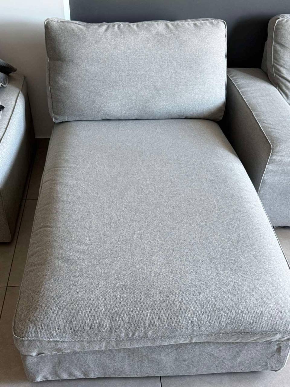 Диван IKEA KIVIK с шезлонгом и пуфом, Лимассол — used — Лимасол, Кипр