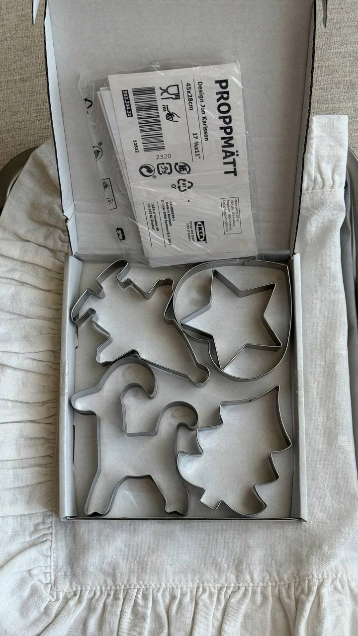 IKEA VINTERFINT cookie cutter set — used once (heart cutter), others new — Belgrade, Serbia