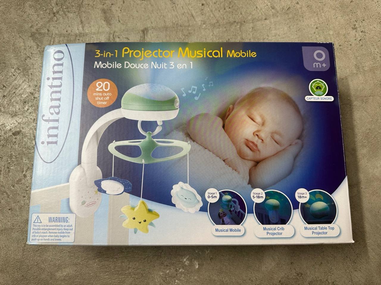 Infantino 3-in-1 projector musical mobile — Limassol, Cyprus