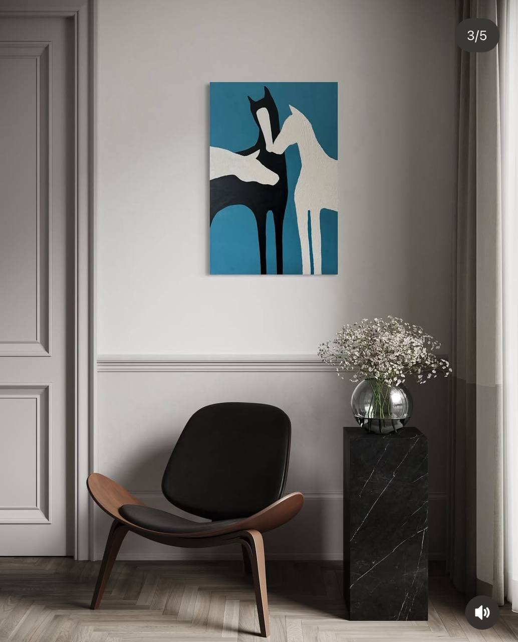 Cuadro de interior 60x90 acrilico pasta texturizada 2025 hecho a mano — València, España