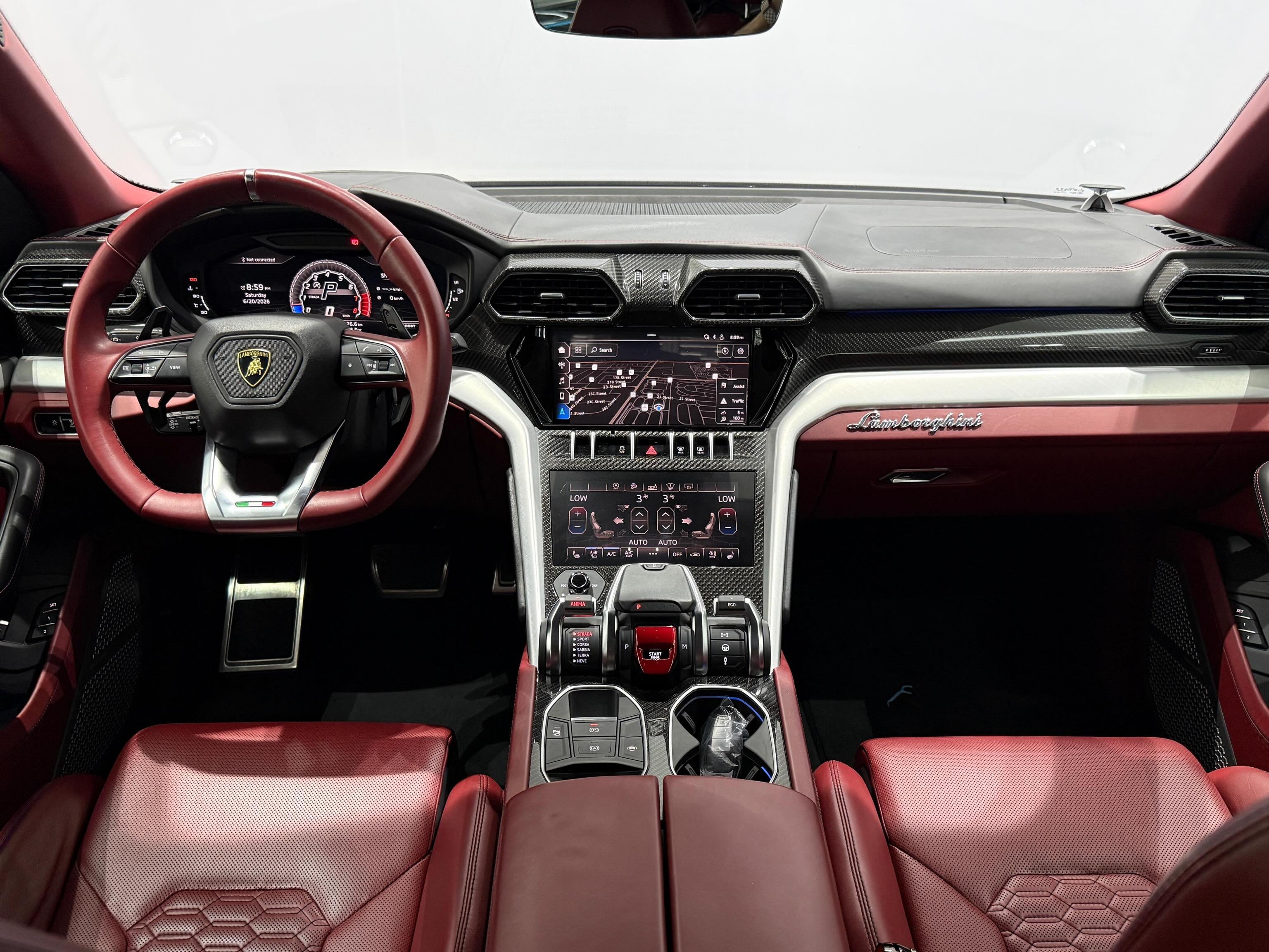 Lamborghini Urus 2020 interior (red leather) — Dubai, UAE Lamborghini Urus 2020 interior (red leather) — Dubai, UAE