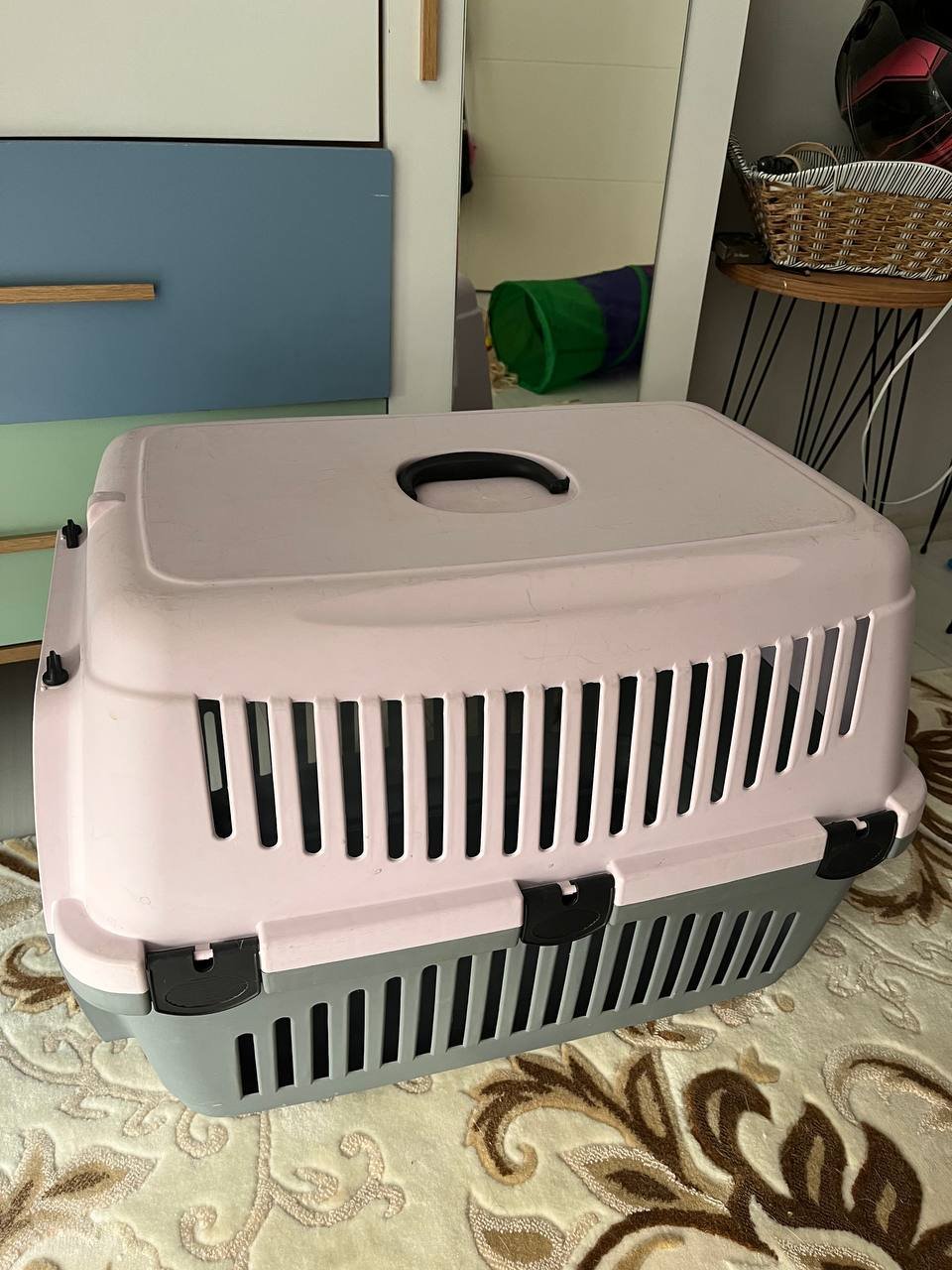 Transportín grande para gatos (rosa) — used_good — Antalya, Turquía