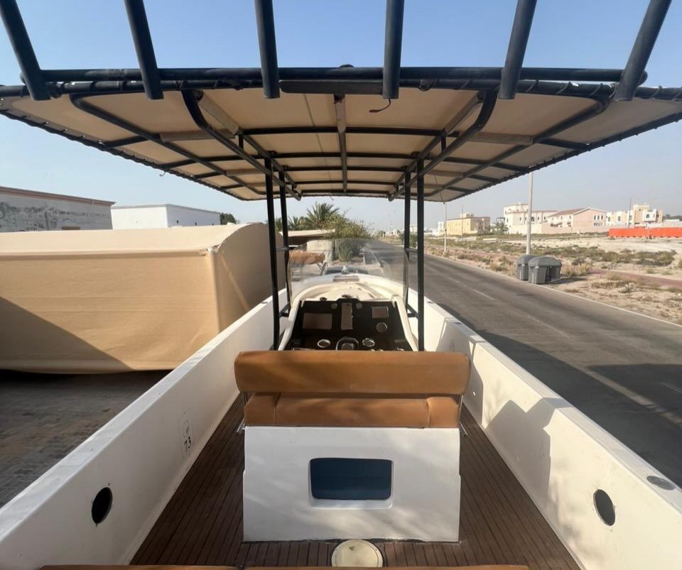 Laser 32 ft boat (no engines) with canopy & gear — used — Abu Dhabi, UAE