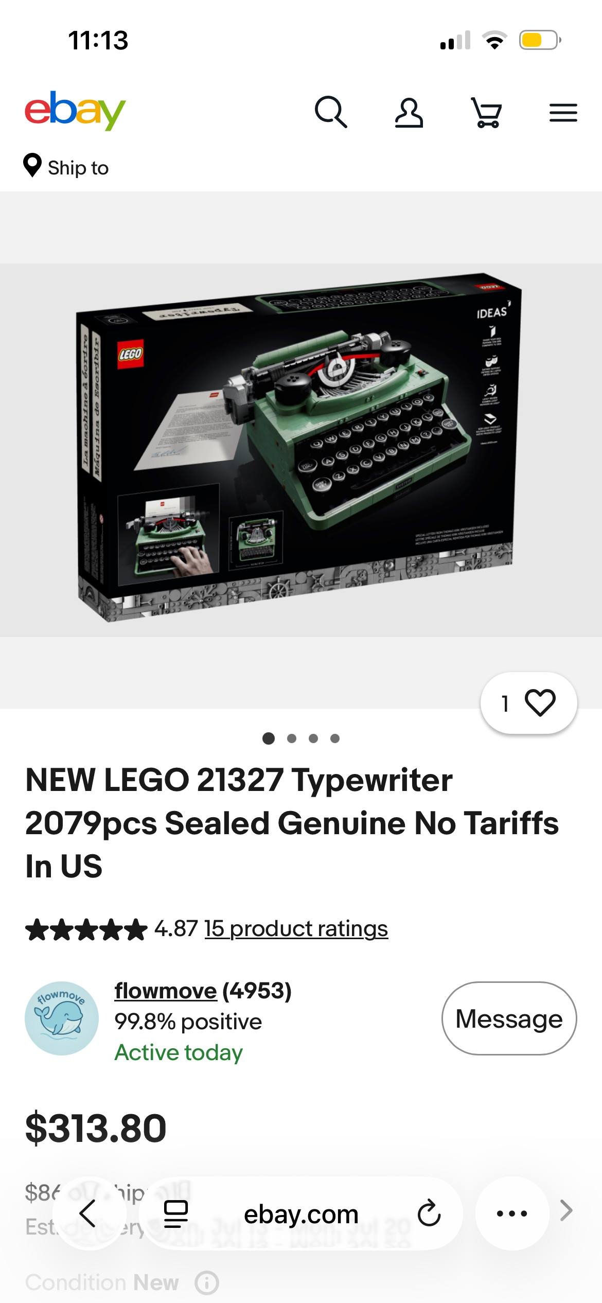LEGO 21327 Typewriter — new — Batumi, Georgia