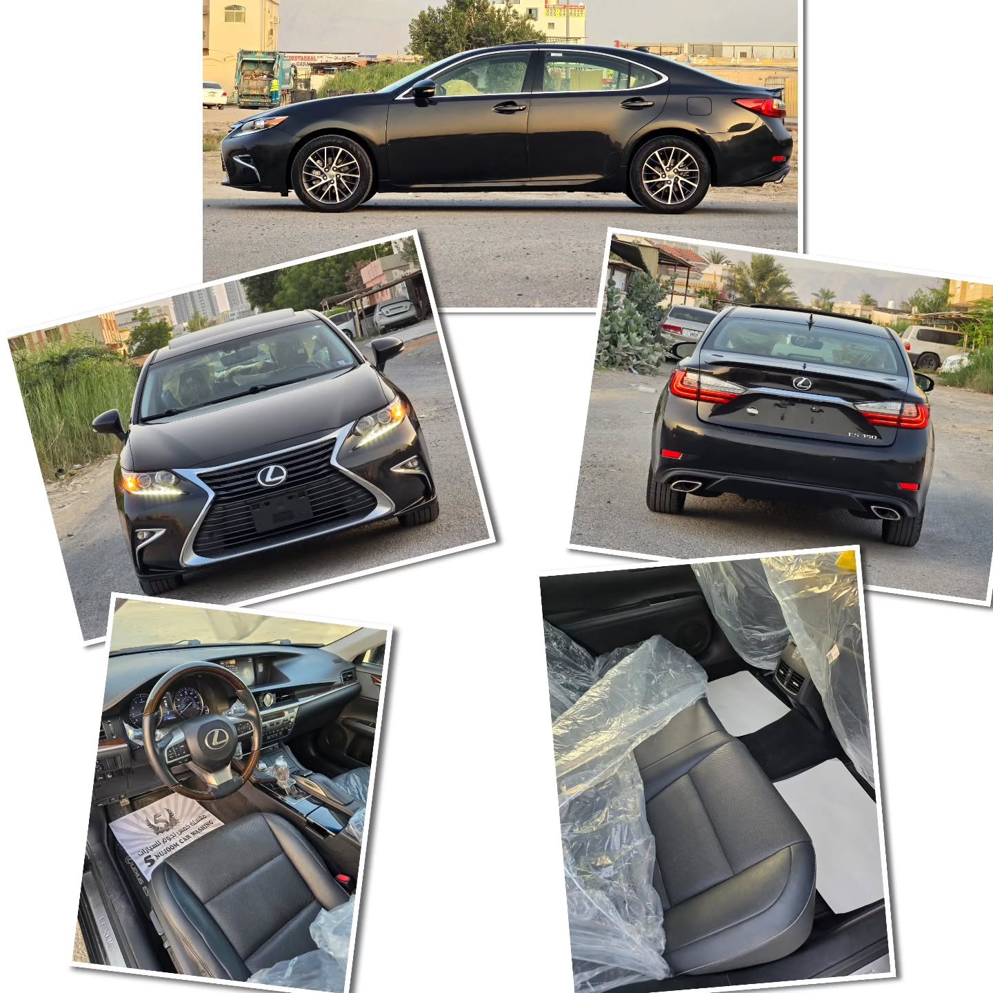 لكزس ES350 V6 2016 أسود أوراق أمريكية — مستعمل — دبي, الإمارات