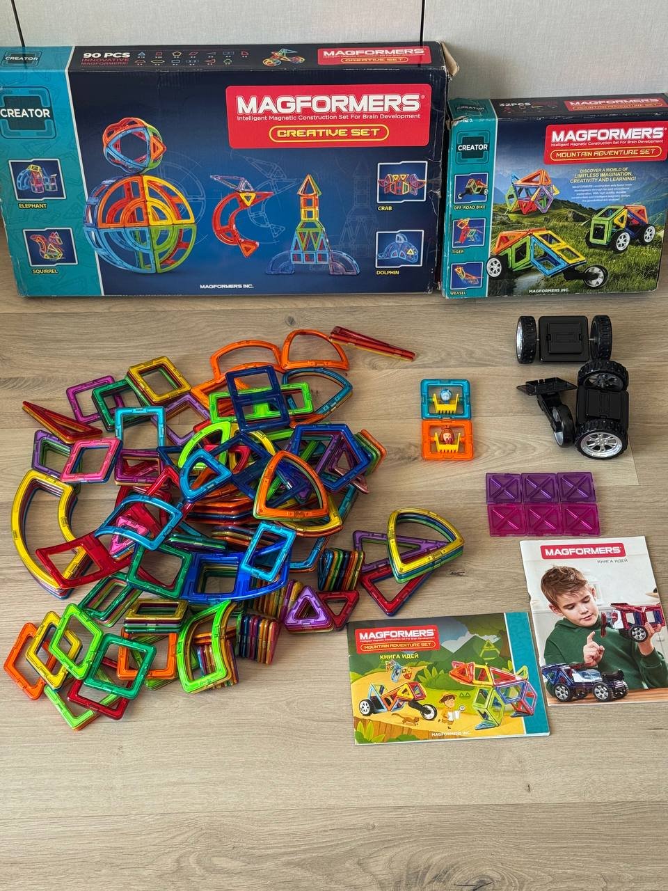 Constructor Magformers: 90 y 32 piezas + bono 60, Fixies — Limasol, Chipre
