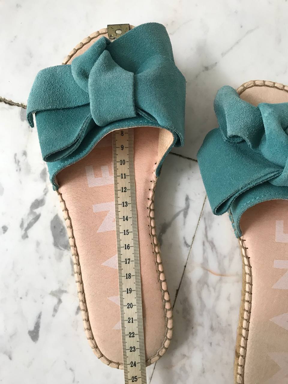 Manebi espadrille flat sandals with bow, size 37 — Limassol, Cyprus
