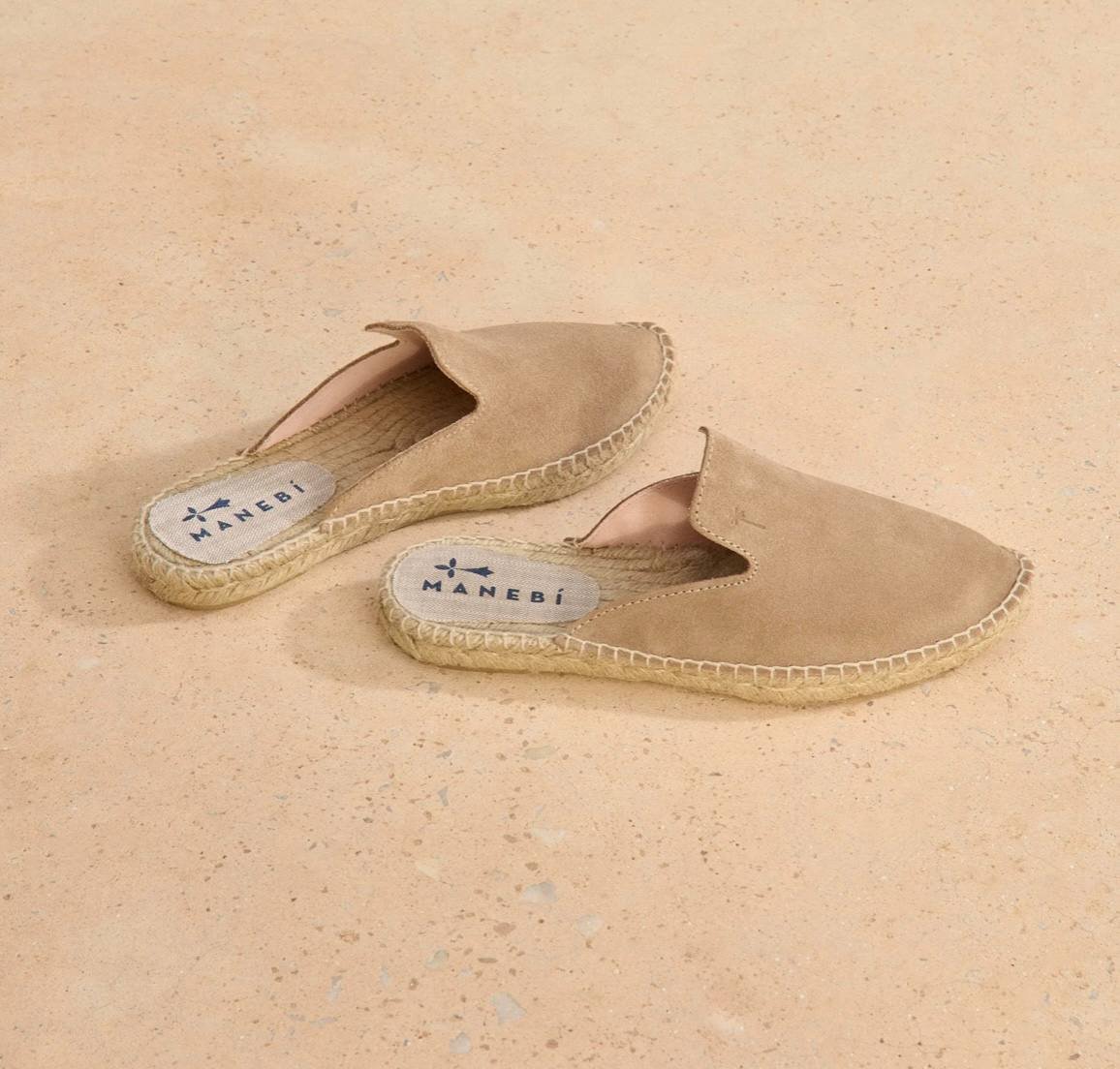 Manebi espadrilles 40, suede, worn 2 times — Dubai, UAE
