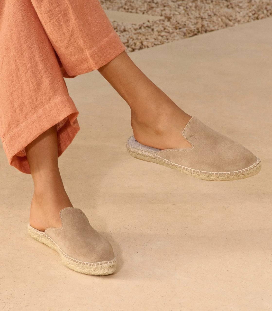 Manebi espadrilles 40, suede, worn 2 times — Dubai, UAE