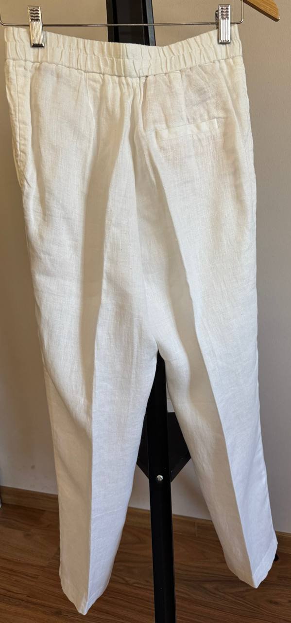 Pantalones Massimo Dutti 36 lino ecru — Limasol, Chipre Pantalones Massimo Dutti 36 lino ecru — Limasol, Chipre