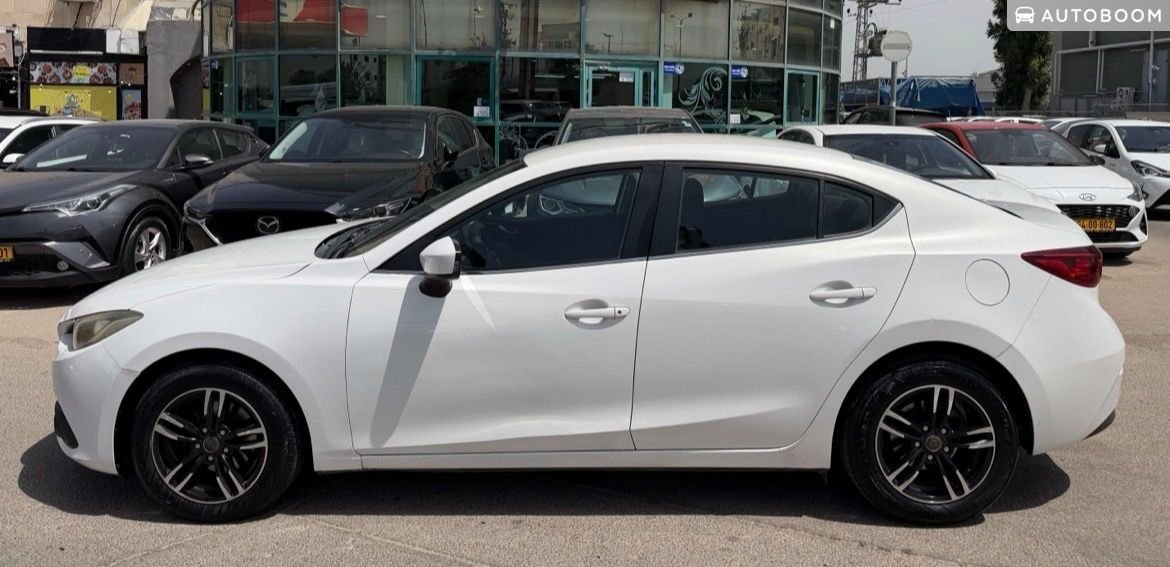 Mazda 3 2016 Active, automatic, 1.5 petrol, sedan, white — Tel Aviv, Israel