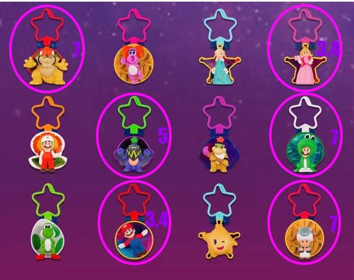 Figuritas McDonald's Mario Galaxy (con/sin caja) — usado — Batumi, Georgia
