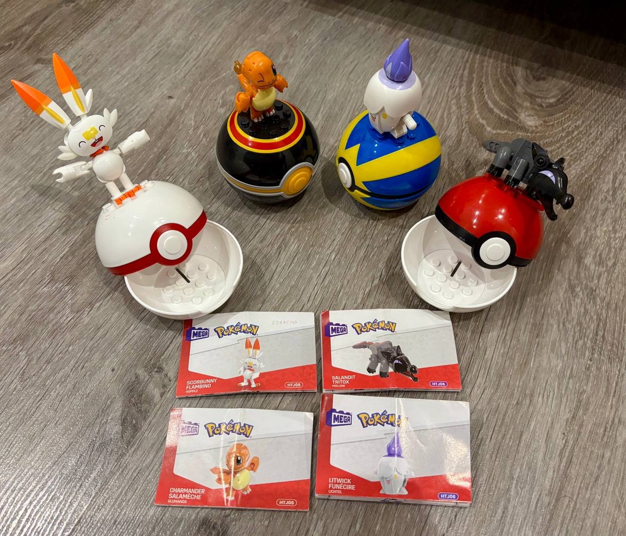 Mega Pokemon set (4 pcs) + Turtwig ball, 10€ — used — Valencia, Spain