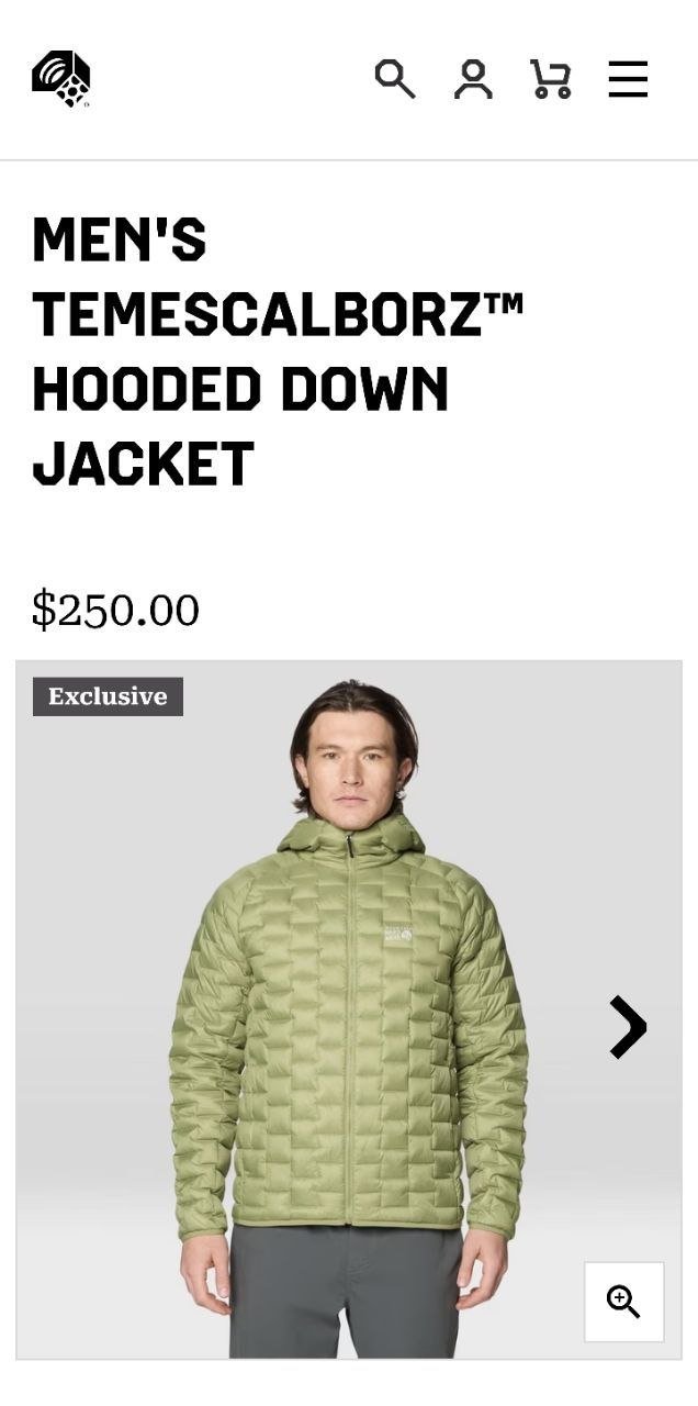 Chaqueta acolchada para hombre Mountain Hardwear Temescalborz L verde — nuevo — Tiflis, Georgia