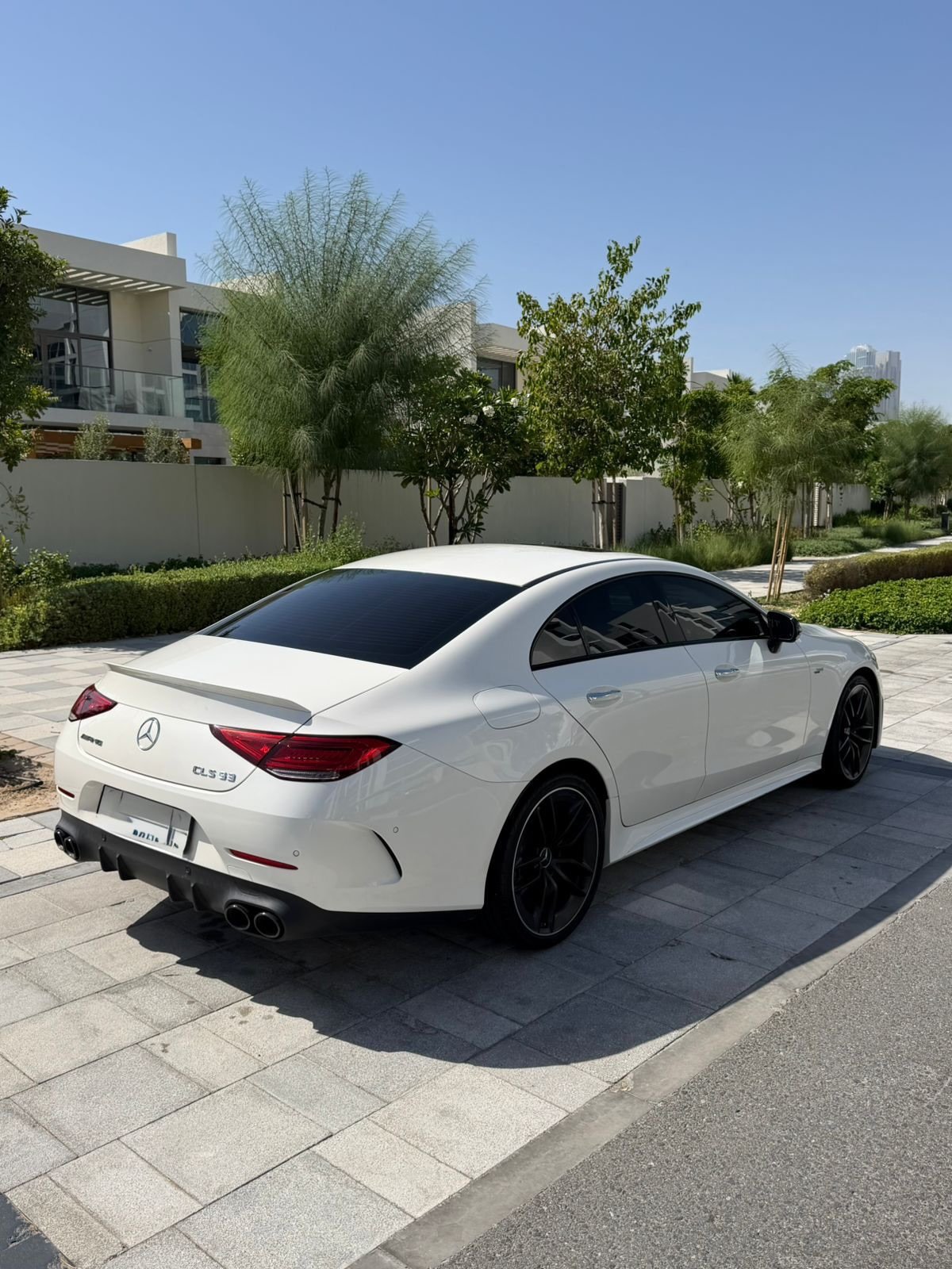 Mercedes CLS 53 AMG 2023 white red interior — Dubai, UAE Mercedes CLS 53 AMG 2023 white red interior — Dubai, UAE