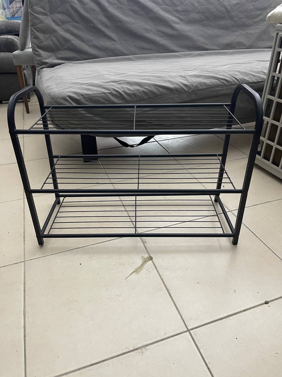 Metal shoe rack 3-tier — Antalya, Turkey Metal shoe rack 3-tier — used — Antalya, Turkey
