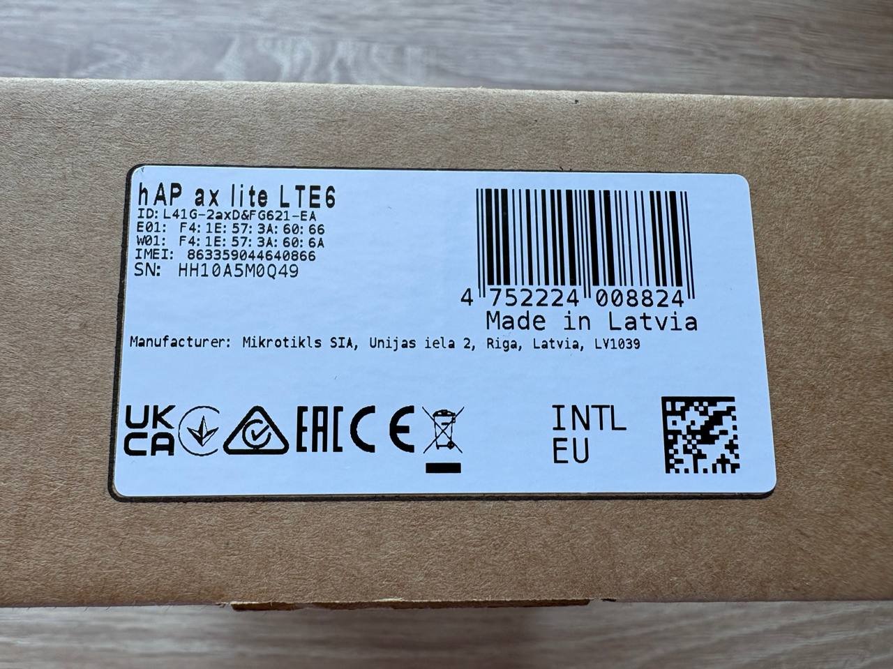 Router MikroTik hAP ax lite LTE6 — nuevo — Batumi, Georgia