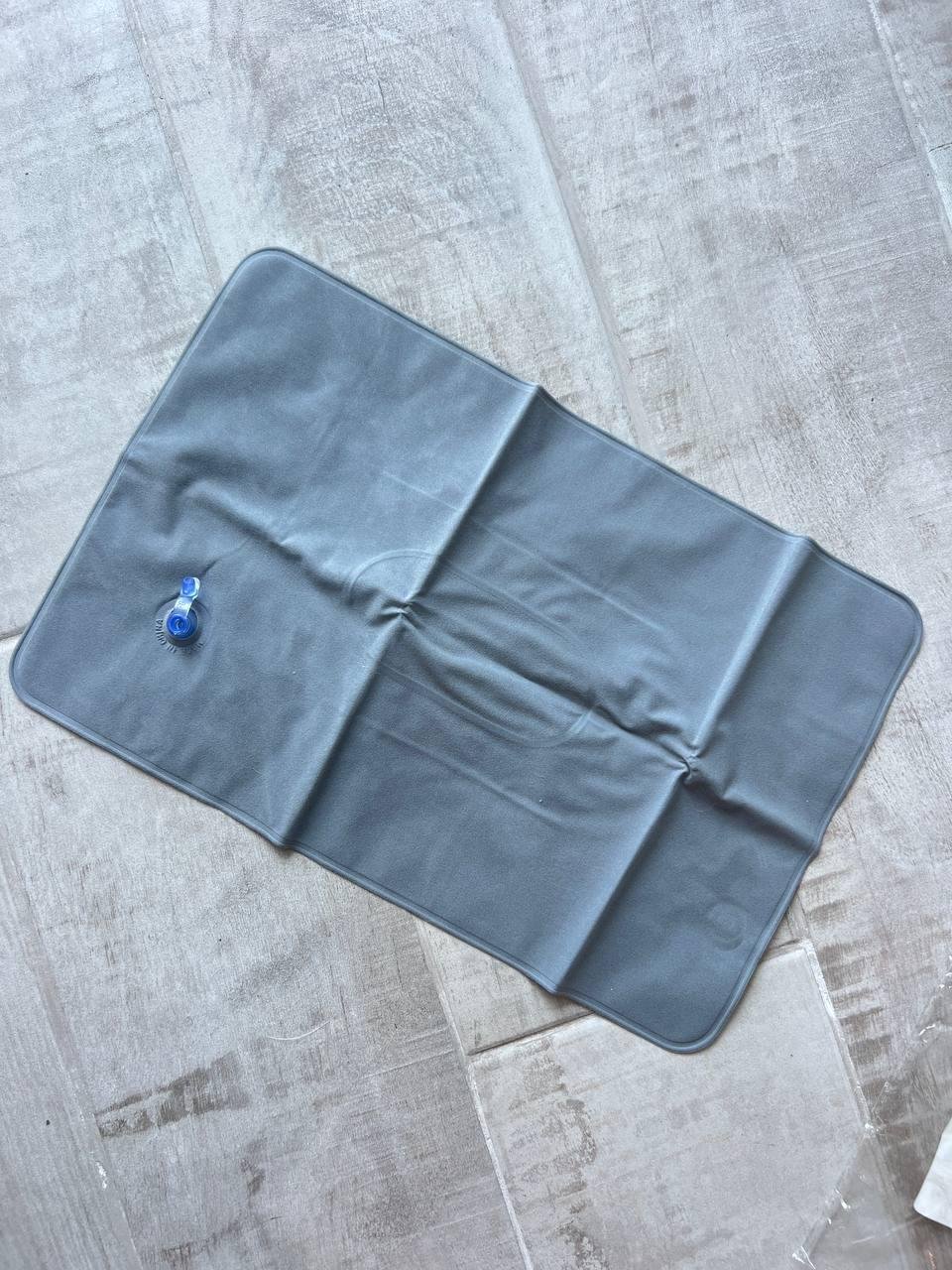 Mini inflatable pillow 22x34 cm, gray, new — new — Batumi, Georgia