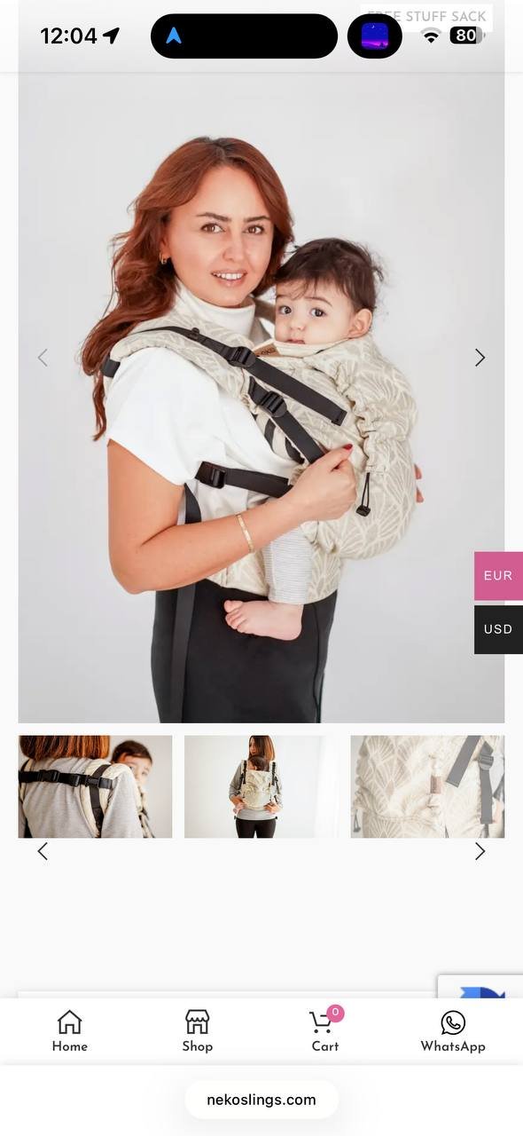 Neko Switch sling carrier Perla — excellent — Valencia, Spain