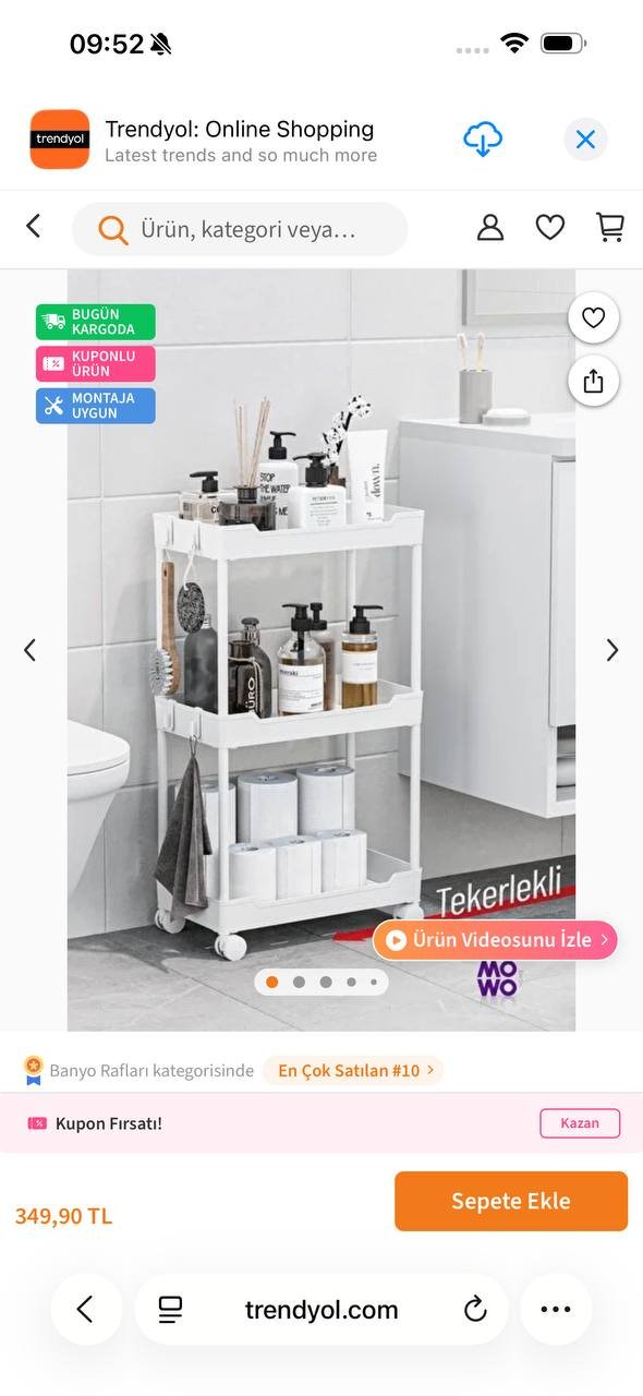 New bathroom shelf in original packaging — Antalya, Turkey New bathroom shelf in original packaging — new — Antalya, Turkey