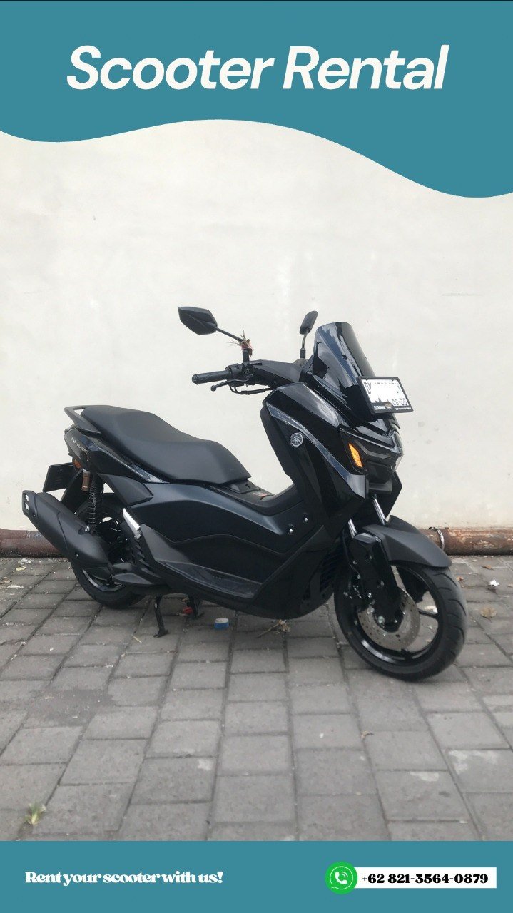 سكوتر NMax Neo متوفر، السعر الشهري 2mil/شهر، يشمل خوذة وحامل الهاتف — بالي, إندونيسيا