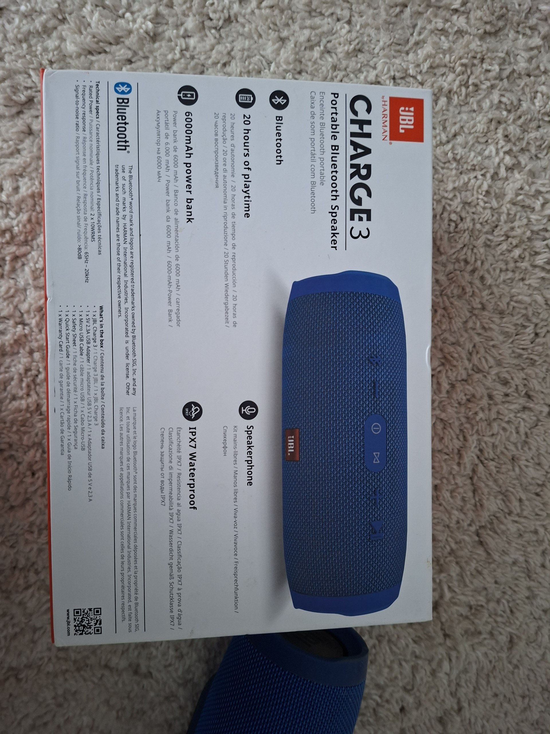 سماعة JBL Charge 3 أصلية بحالة ممتازة — مثالي — سانت بطرسبرغ, روسيا