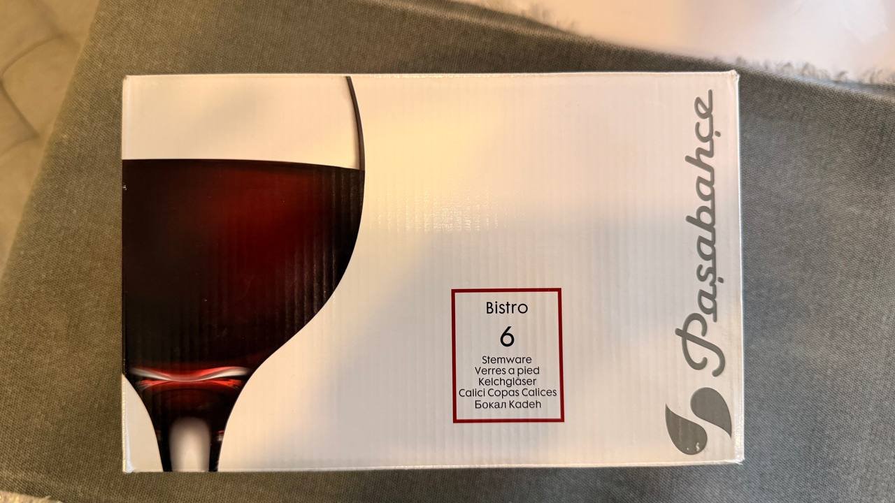 Pasabahce Bistro wine glass set 6 pcs — Batumi, Georgia