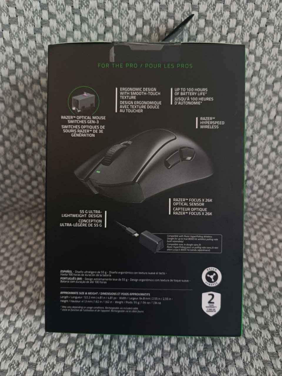 Razer wireless gaming mouse (in box) — Tbilisi, Georgia