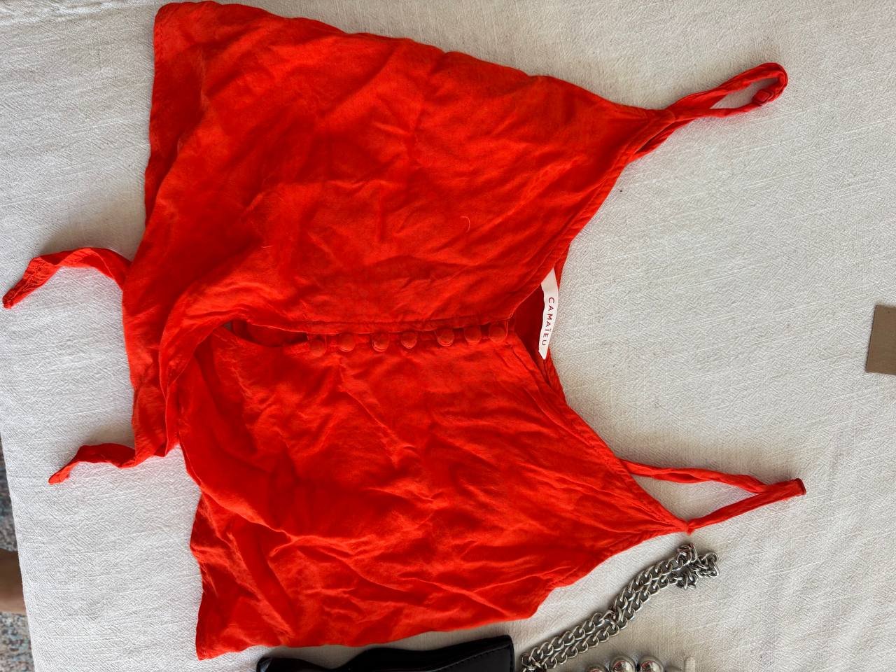 Red J.Crew one-piece swimsuit — Bali, Indonesia Red J.Crew one-piece swimsuit — used — Bali, Indonesia
