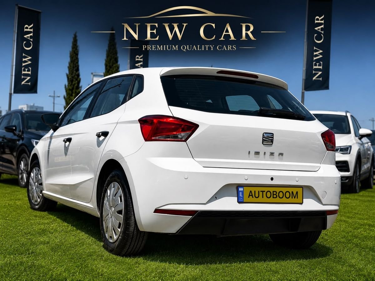 SEAT Ibiza 2018 white Reference, automatic, 1.0 turbo — Rishon LeZion, Israel