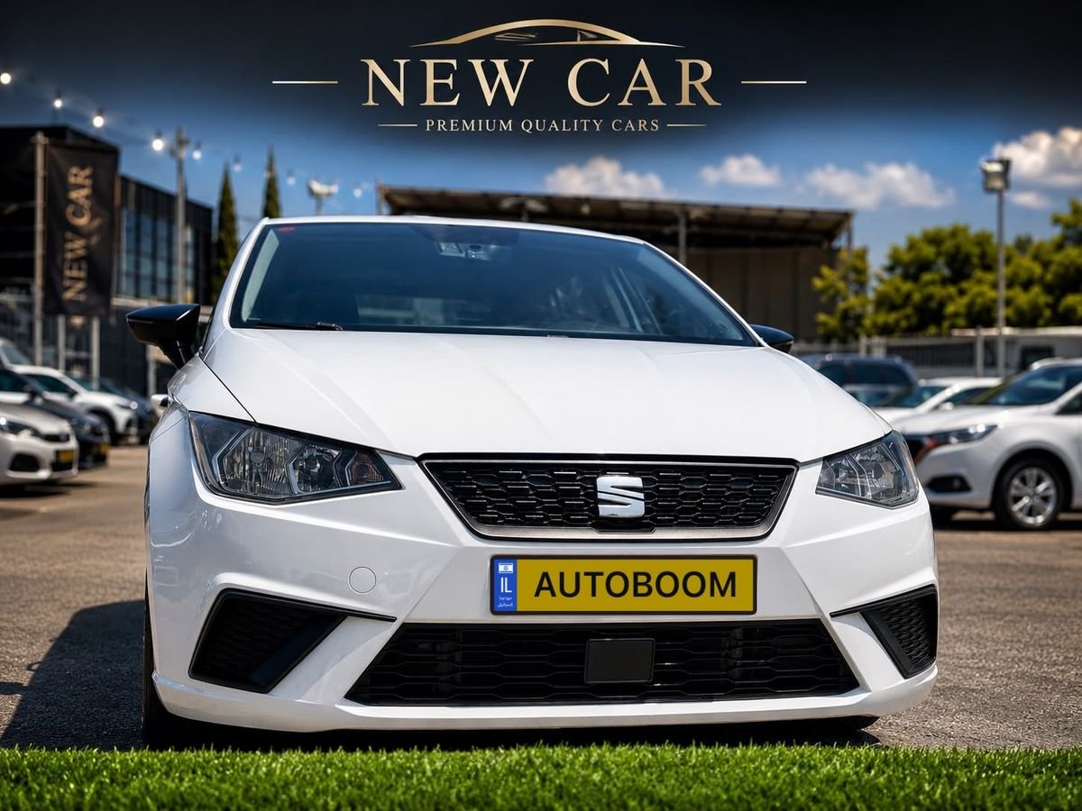 SEAT Ibiza 2018 white Reference, automatic, 1.0 turbo — Rishon LeZion, Israel