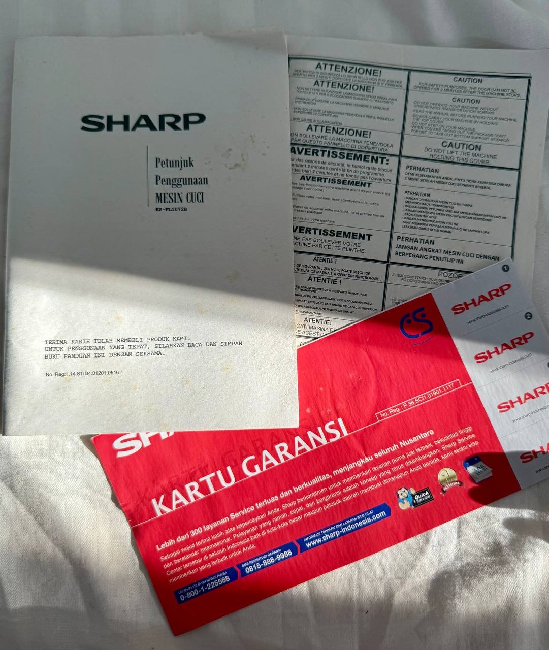 Стиральная машина Sharp 7 кг, отличное состояние — отличное — Бали, Индонезия