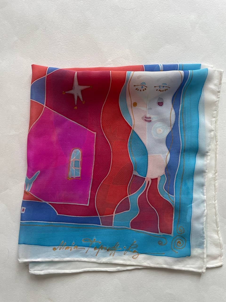 Pañuelo de seda “Estrellado” 55×55 cm — San Petersburgo, Rusia