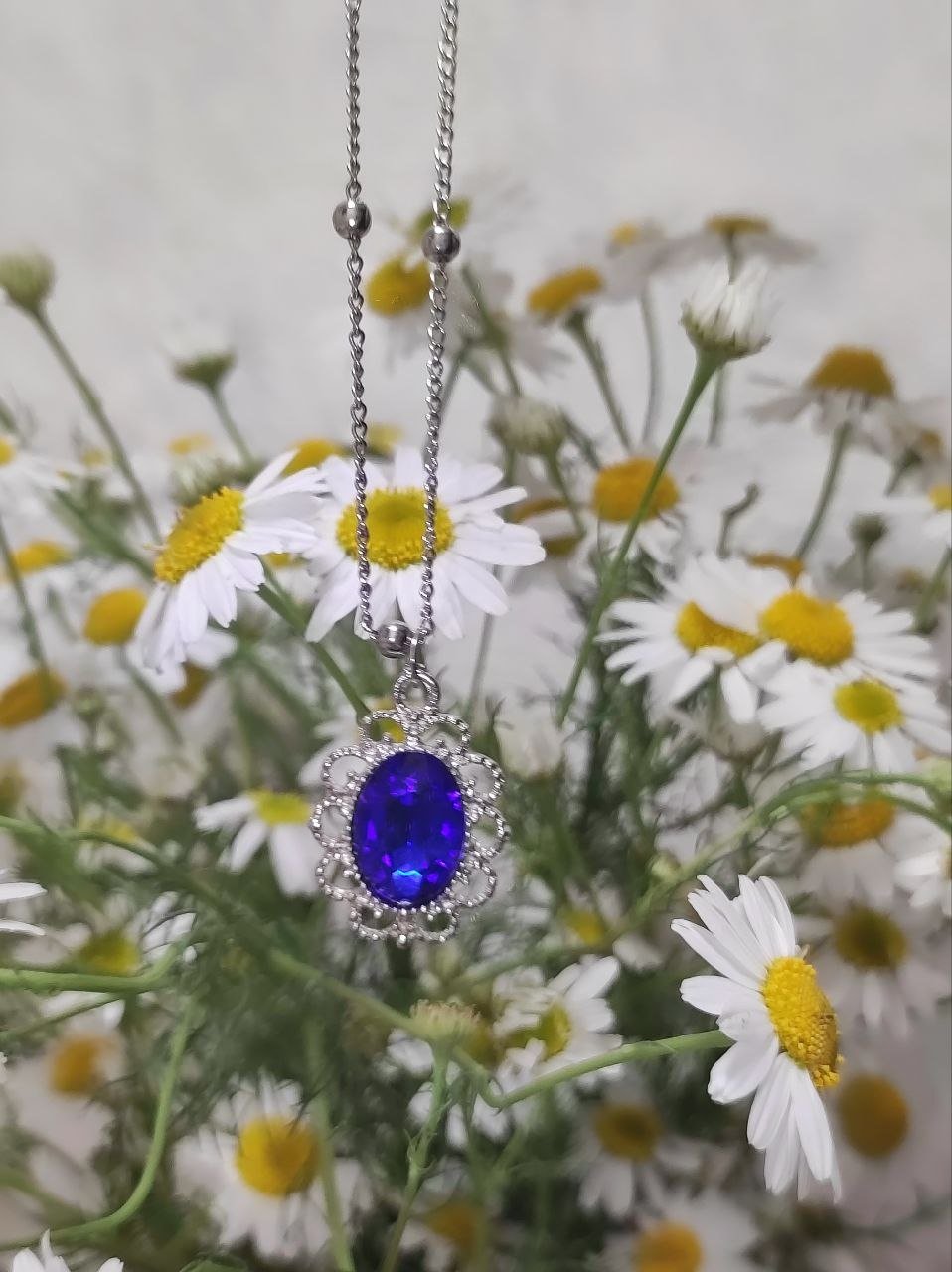 Silver pendant with oval blue stone (150 RUB) — Moscow, Russia Silver pendant with oval blue stone (150 RUB) — Moscow, Russia
