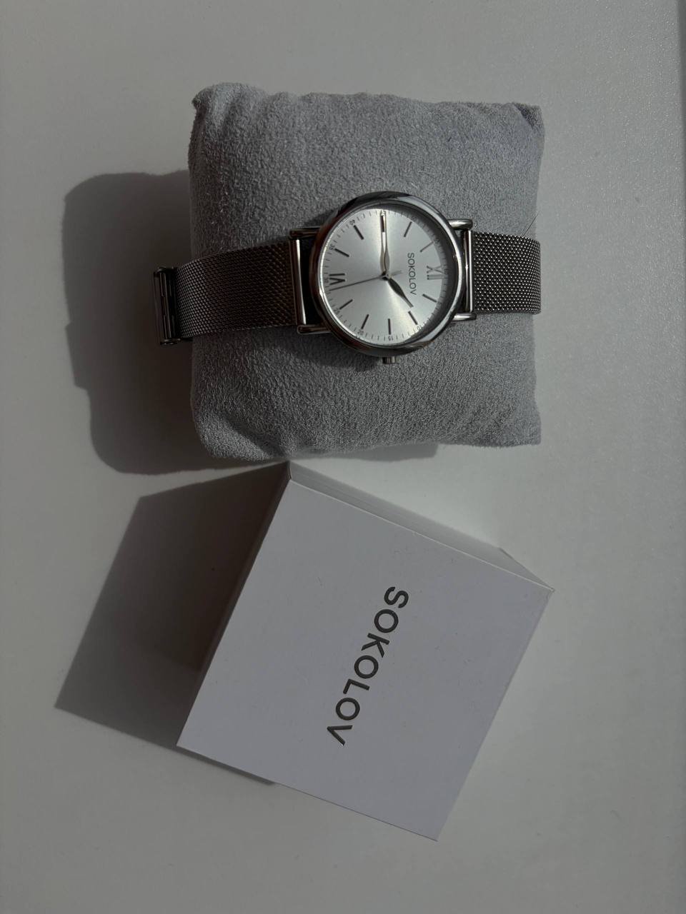 Reloj plateado SOKOLOV, usado 4 meses — usado — San Petersburgo, Rusia