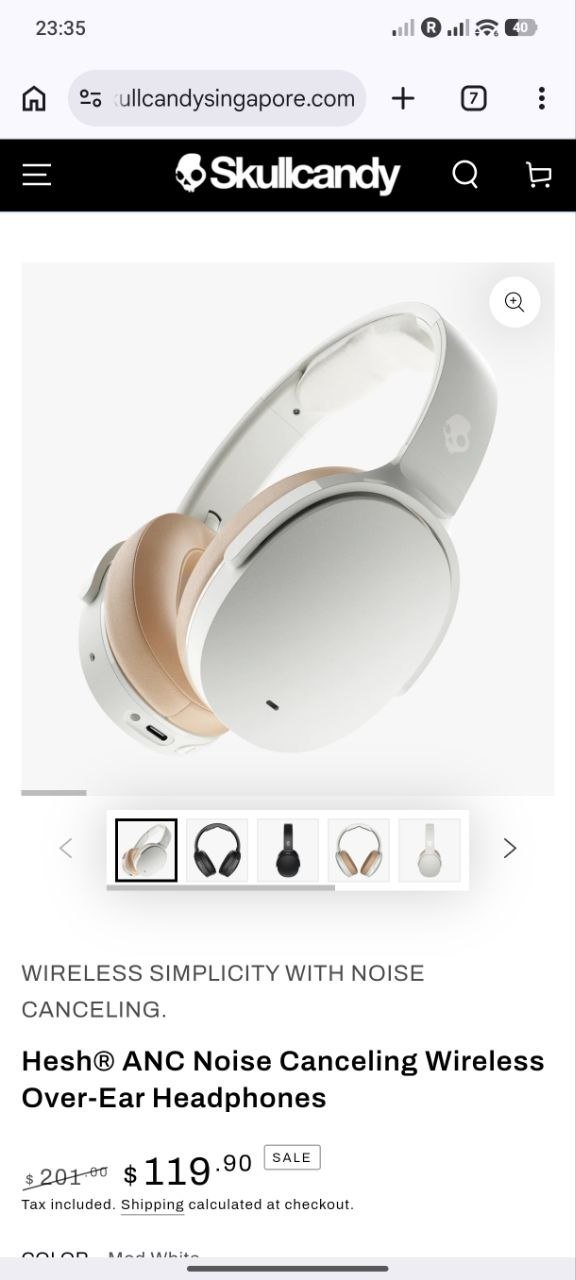 Auriculares Bluetooth inalámbricos Skullcandy Hesh ANC — used - like careful use — Batumi, Georgia