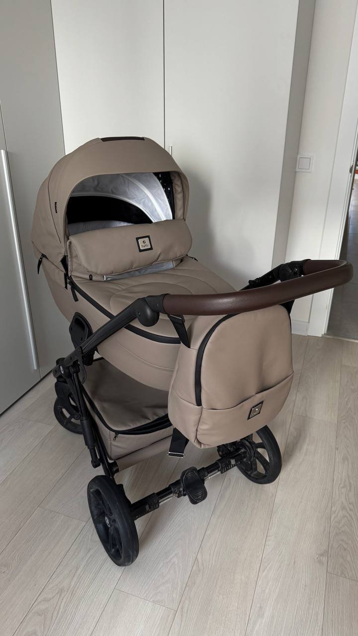 Stroller 2-in-1 (bassinet + block) eco-leather — Moscow, Russia