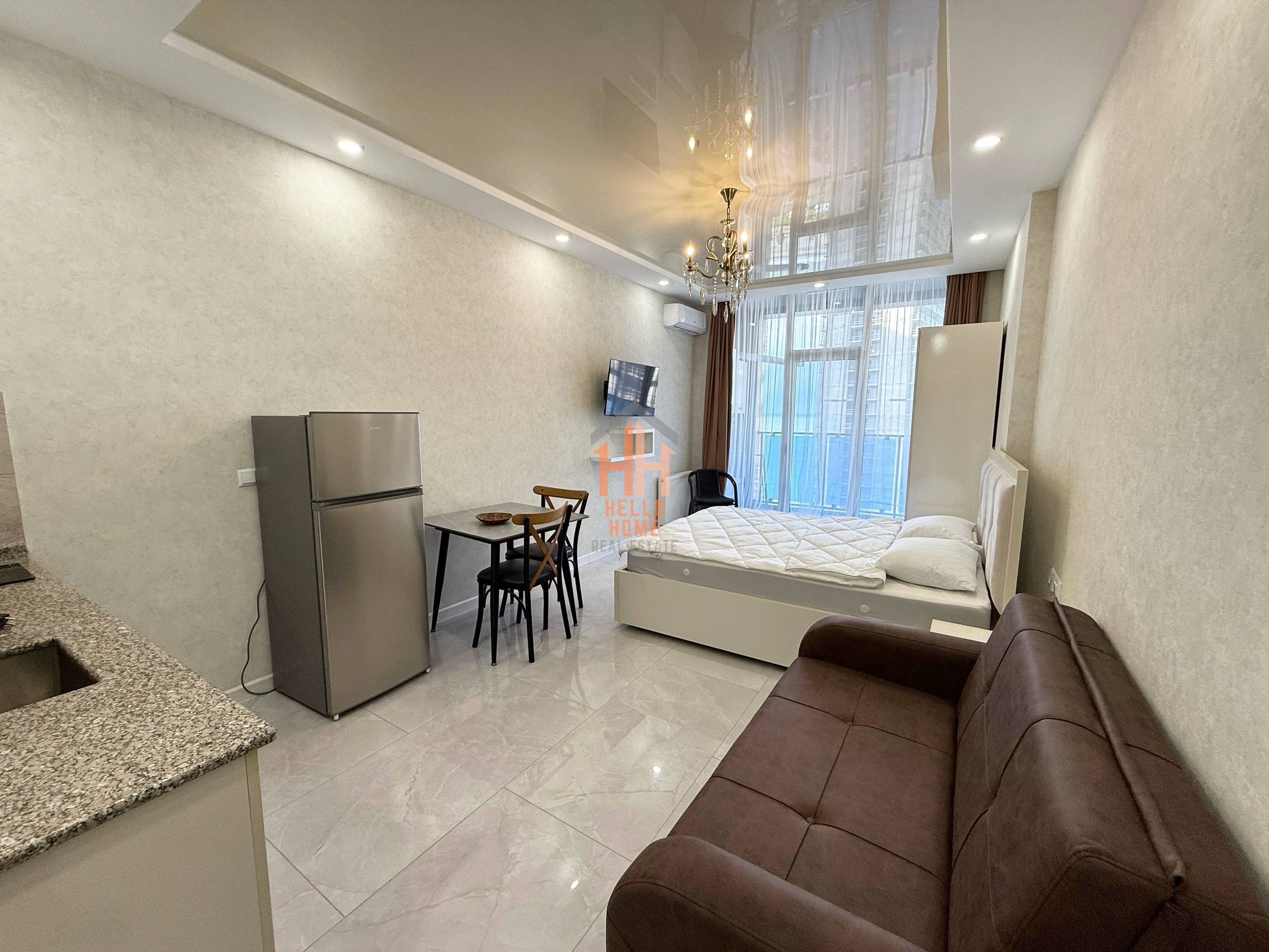 Studio for rent with sea view, 24th floor, $400 — Batumi, Georgia