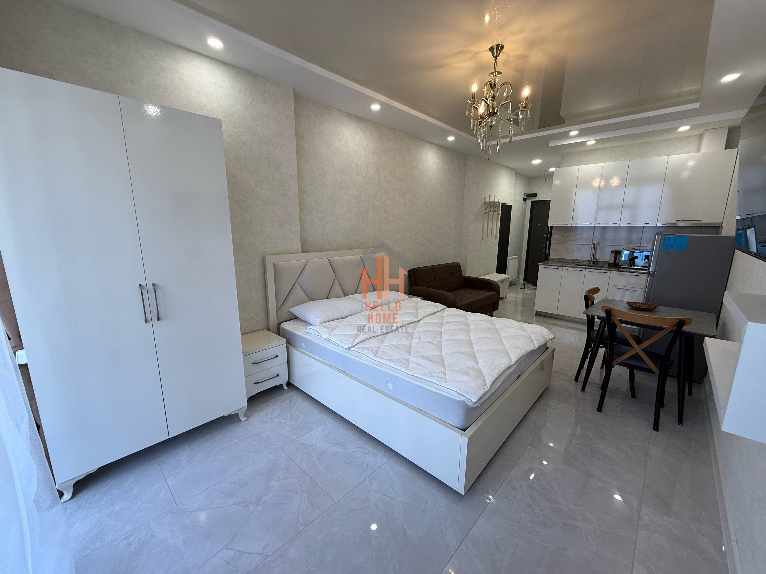 Studio for rent with sea view, 3rd Tupik Angisa, 24th floor — fresh renovation — Batumi, Georgia