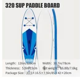 SUP-борд 320 см (надувная доска) с веслом, плавником и сумкой — Батуми, Грузия