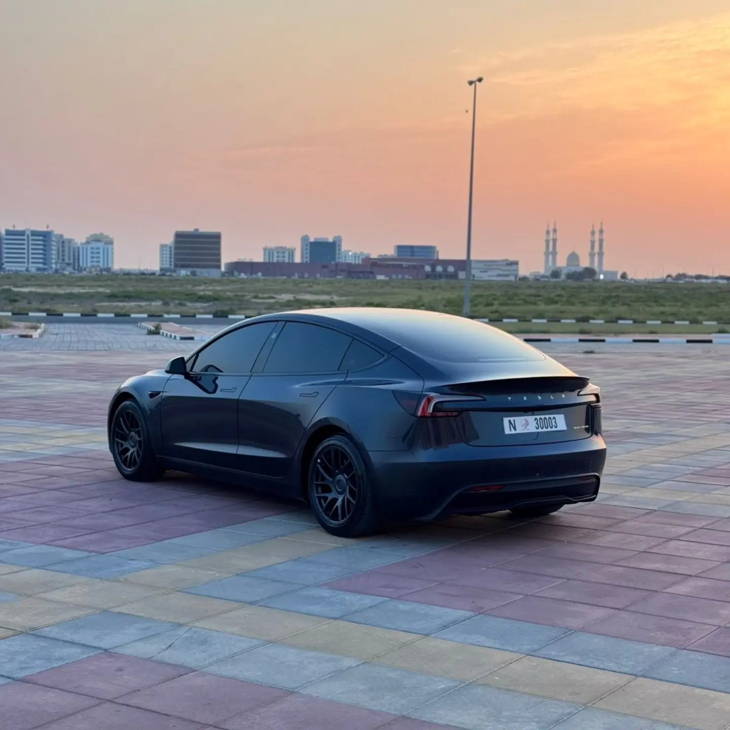 Tesla Model 3 Long Range 2024, gray, 53k km — excellent — Dubai, UAE