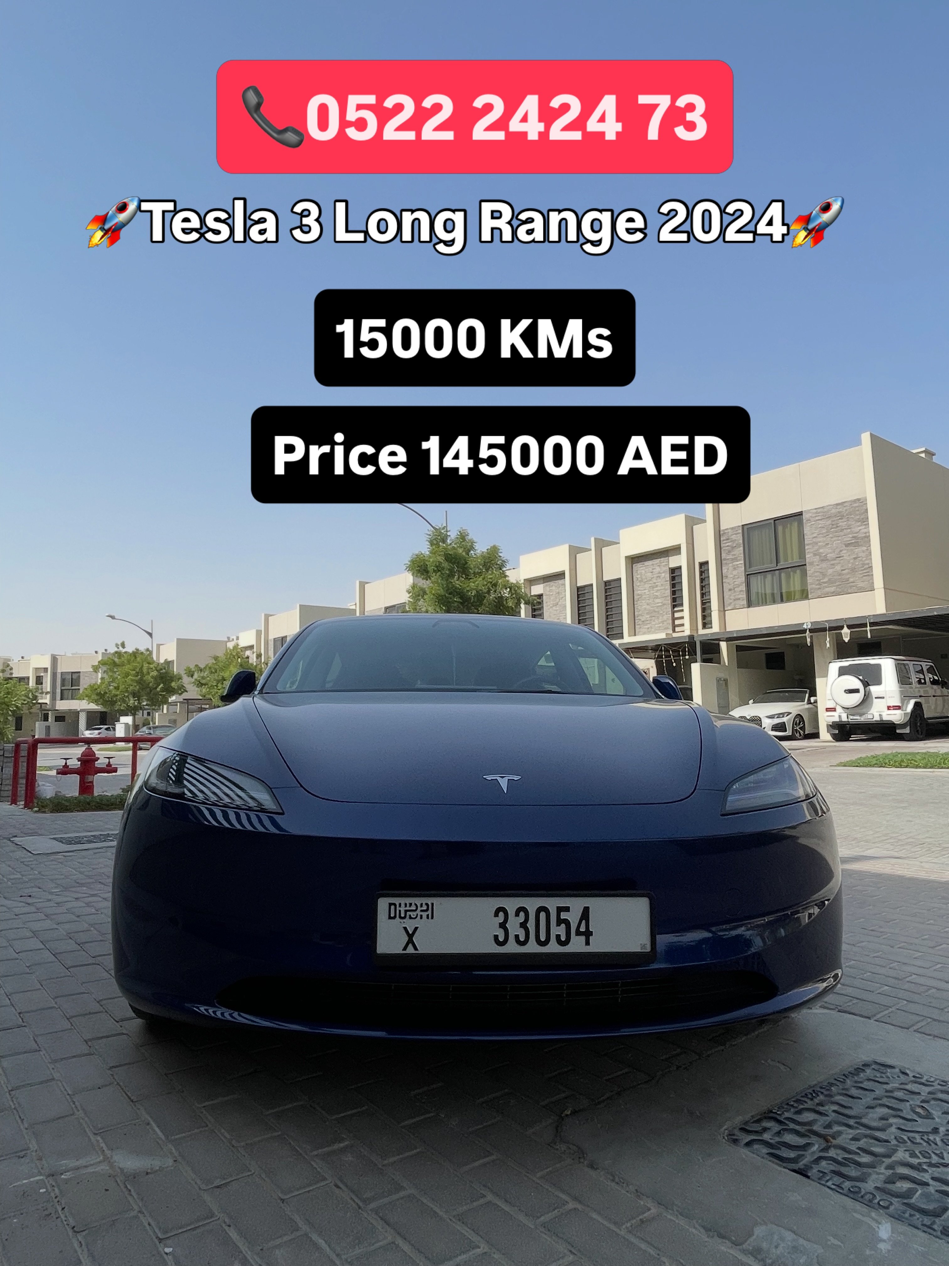 تسلا موديل 3 لونج رينج AWD 2024 (GCC) — دبي, الإمارات