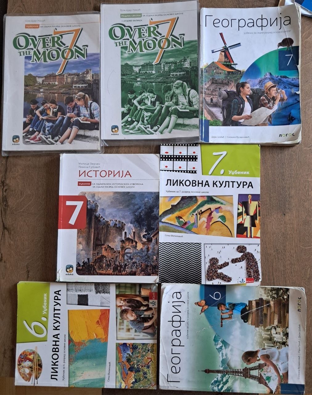 Учебники для 6 и 7 класса (7 книг) — Нови Сад, Сербия Учебники для 6 и 7 класса (7 книг) — Нови Сад, Сербия
