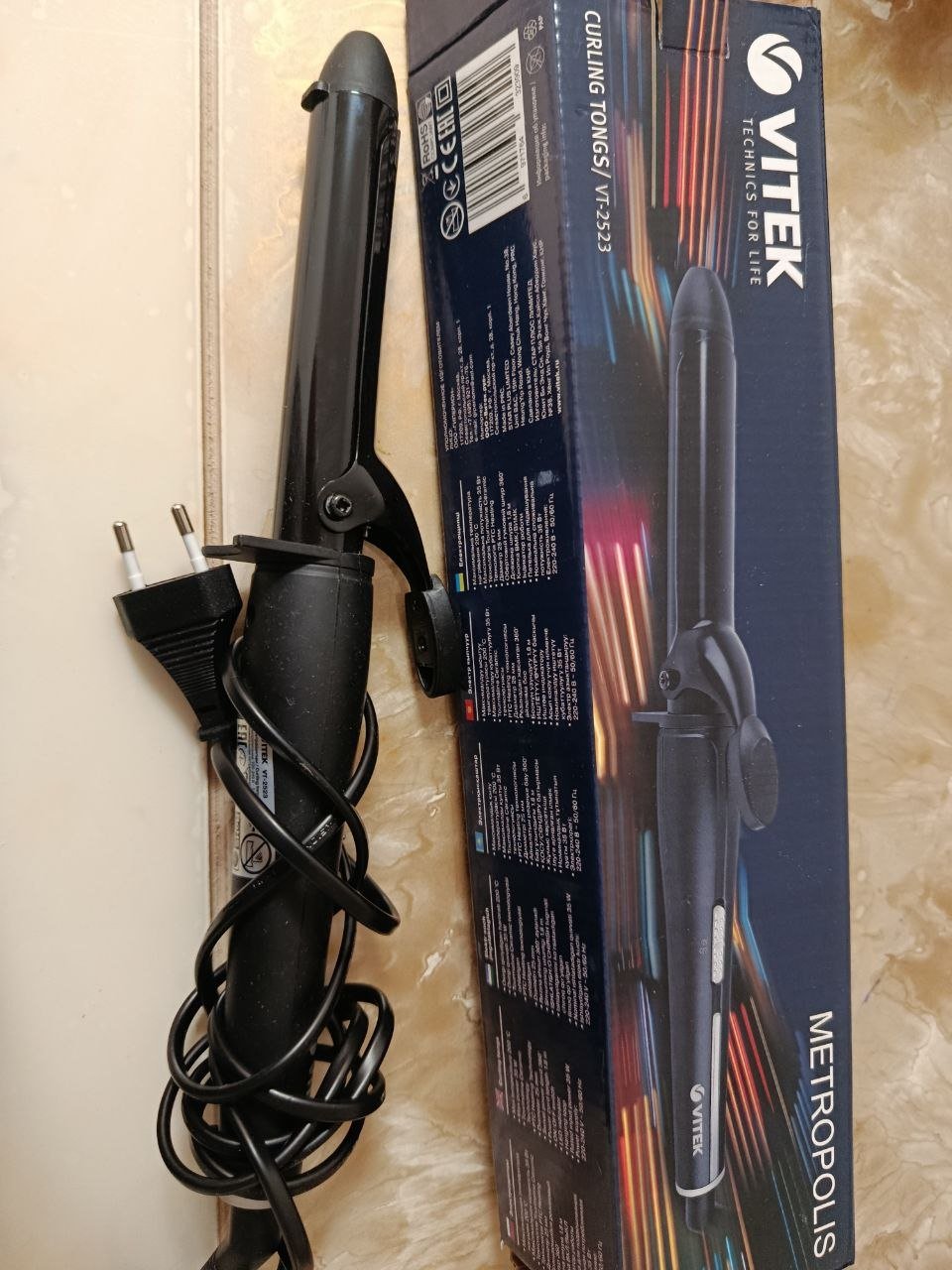 Электрощипцы Vitek Metropolis VF2333 (плойка) — б/у — Москва, Россия