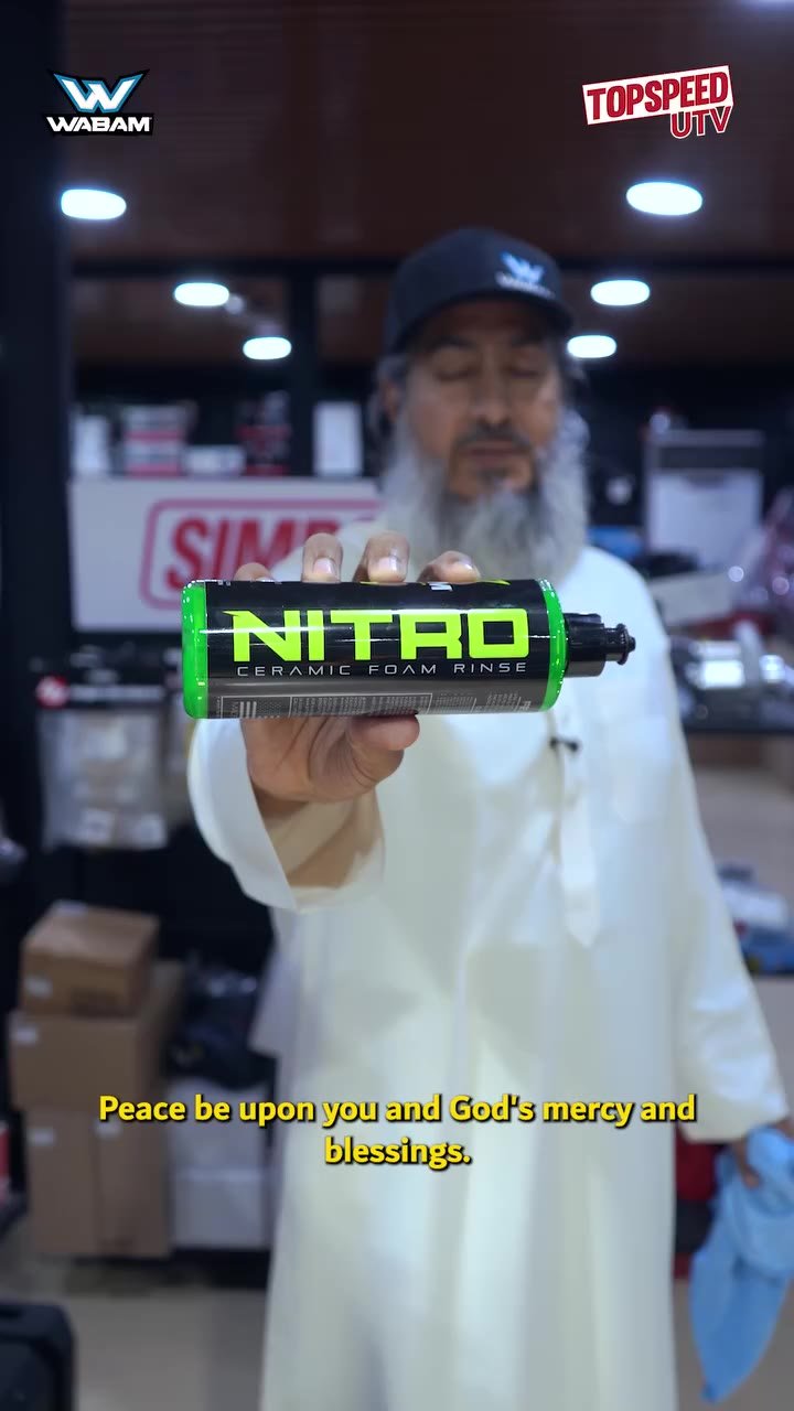 Wabam Nitro ceramic foam rinse — Dubai, UAE