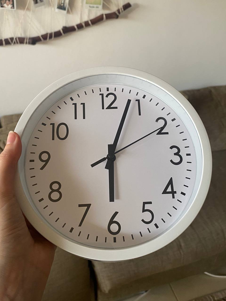 Reloj de pared 19,5 cm, esfera blanca — Limasol, Chipre