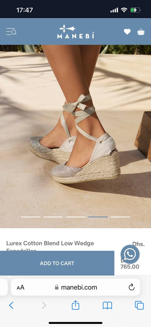 Wedge espadrilles 6 cm, size 41 — Dubai, UAE
