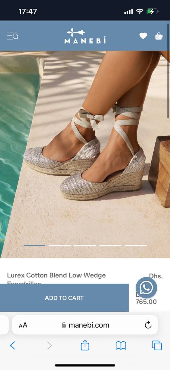 Wedge espadrilles 6 cm, size 41 — Dubai, UAE